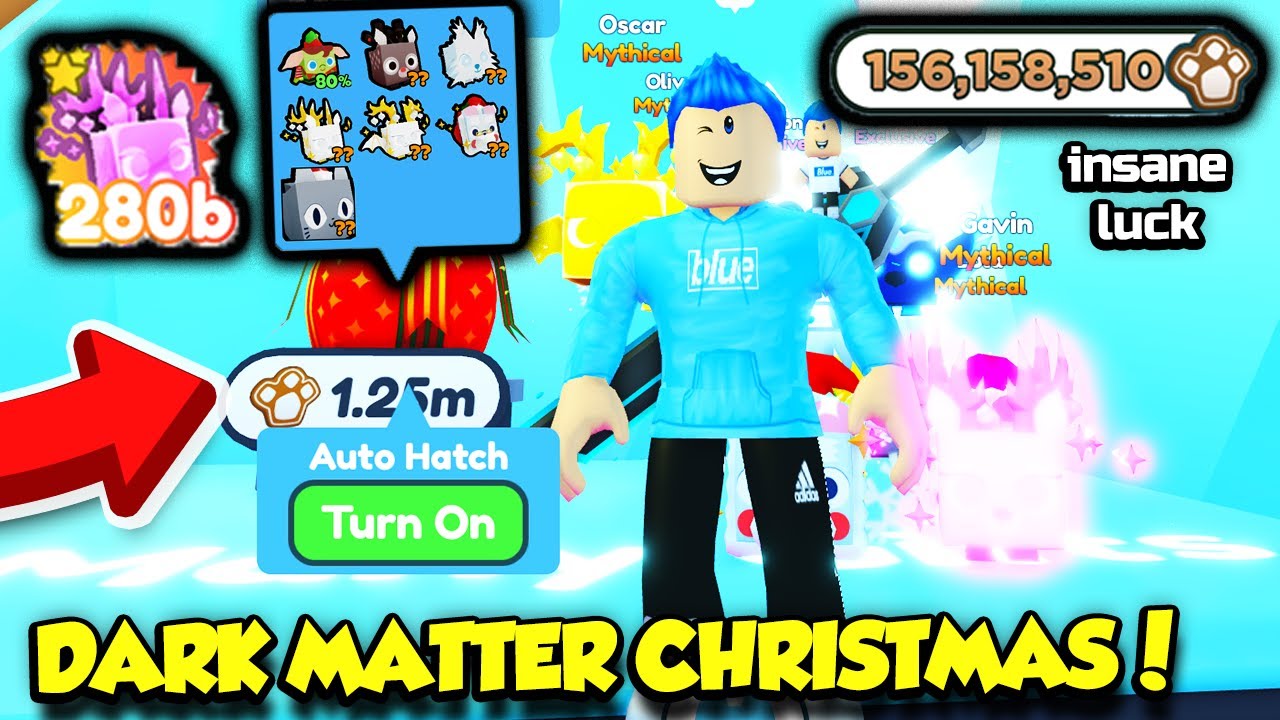 I GOT INSANE DARK MATTER CHRISTMAS MYTHICAL PETS In Pet Simulator X!! (Roblox)