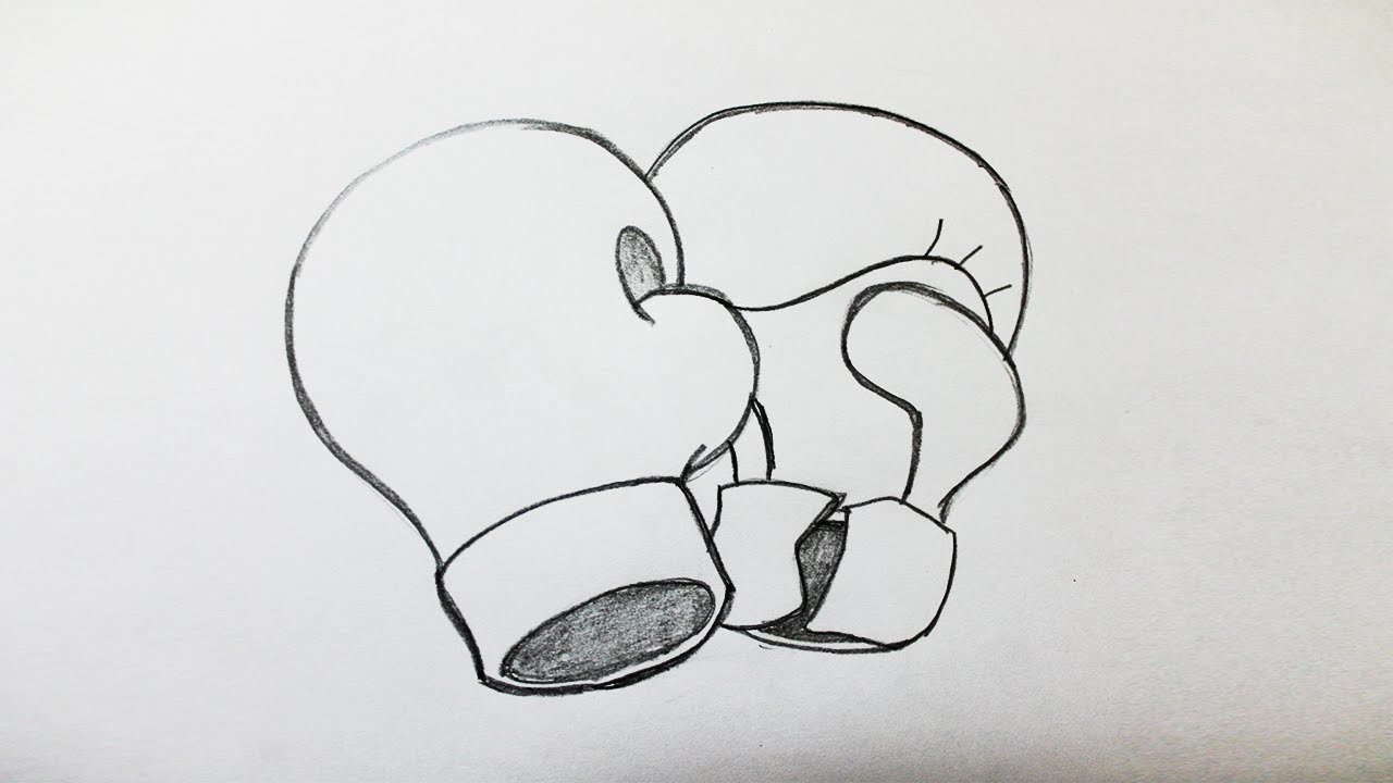 How to draw a boxing glove