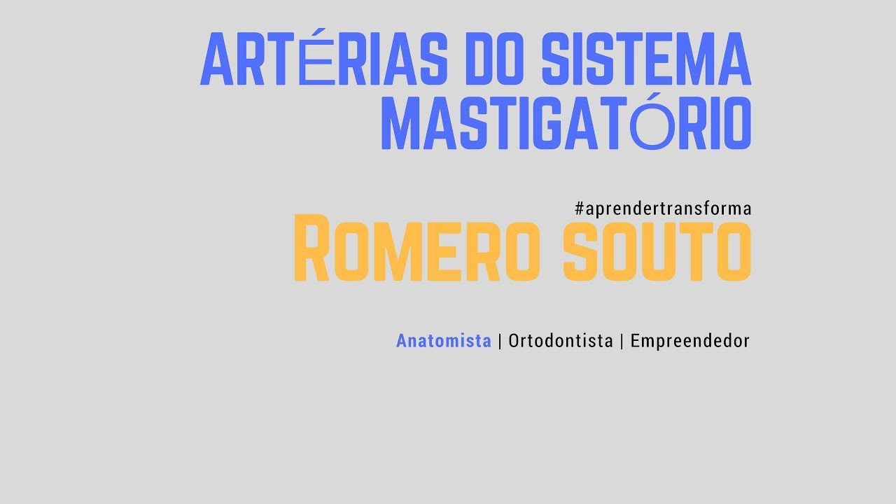 Irrigação do Sistema Mastigatório