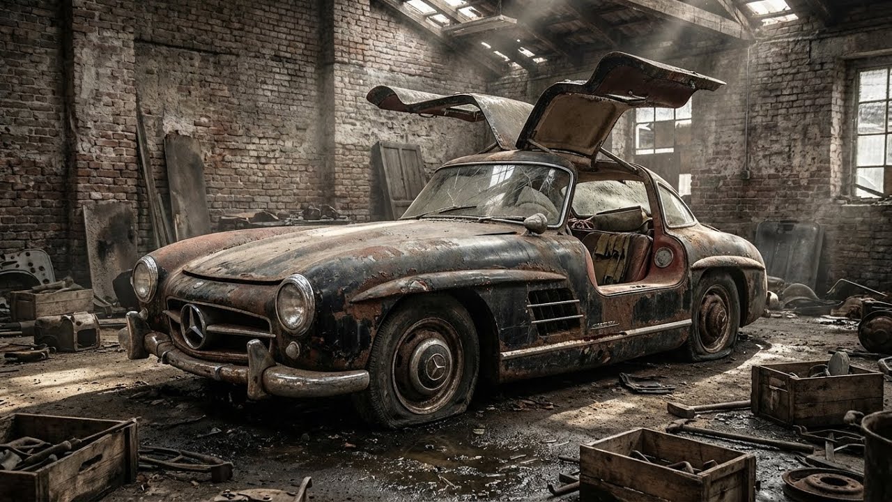 ASMR Car Restoration Full Rebuild of 1957 Mercedes-Benz 300SL Gullwing from Abandoned Condition