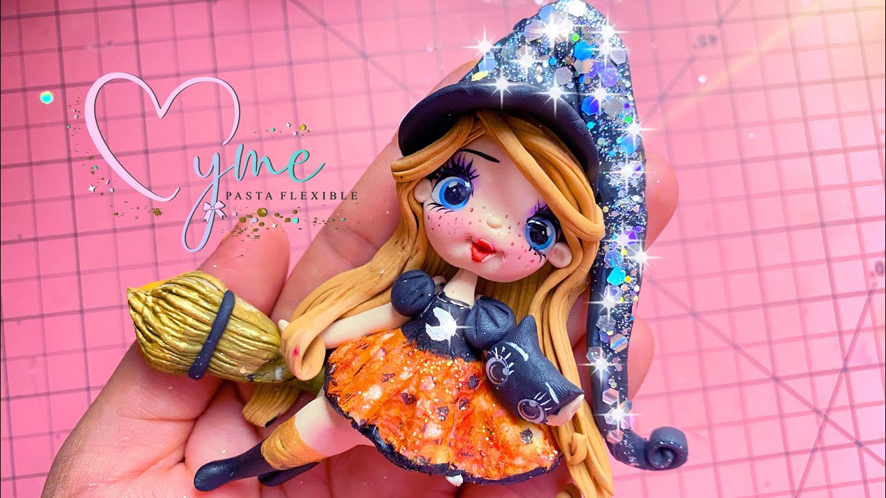 MUÑECAS EN PASTA FLEXIBLE - #craft #diy #tutorial #laços #moños #biscuit #polymerclay #sculpture