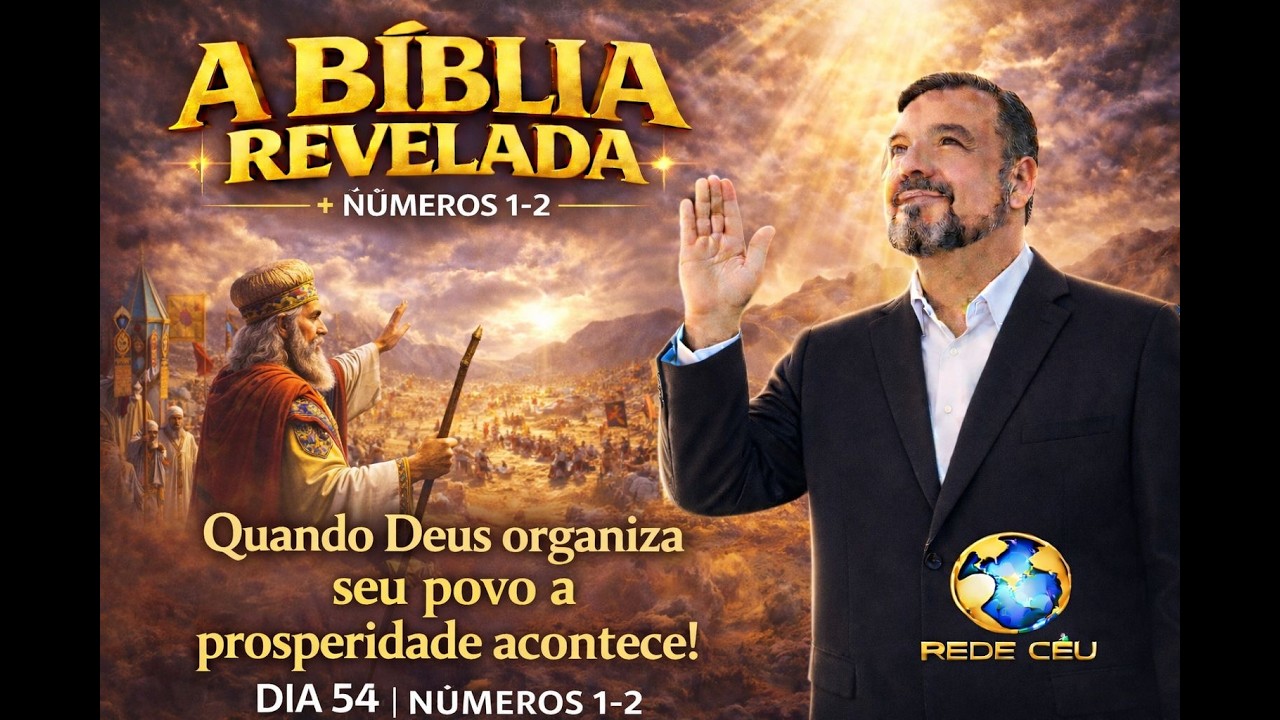 📖 BÍBLIA REVELADA – DIA 54 | NÚMEROS 1–2🔥 QUANDO DEUS ORGANIZA O SEU POVO 🔥