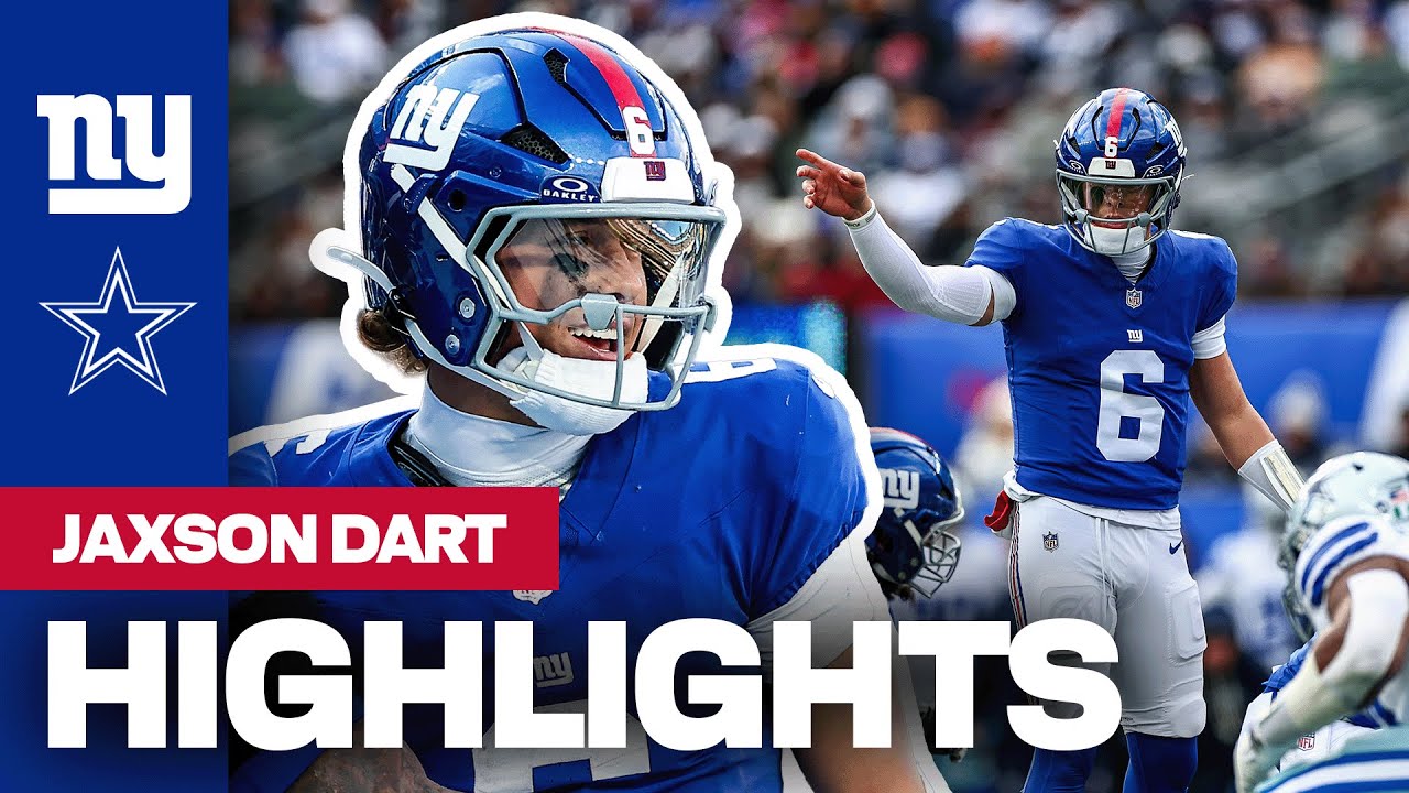 Highlights: Jaxson Dart | Giants vs. Cowboys | Week 18