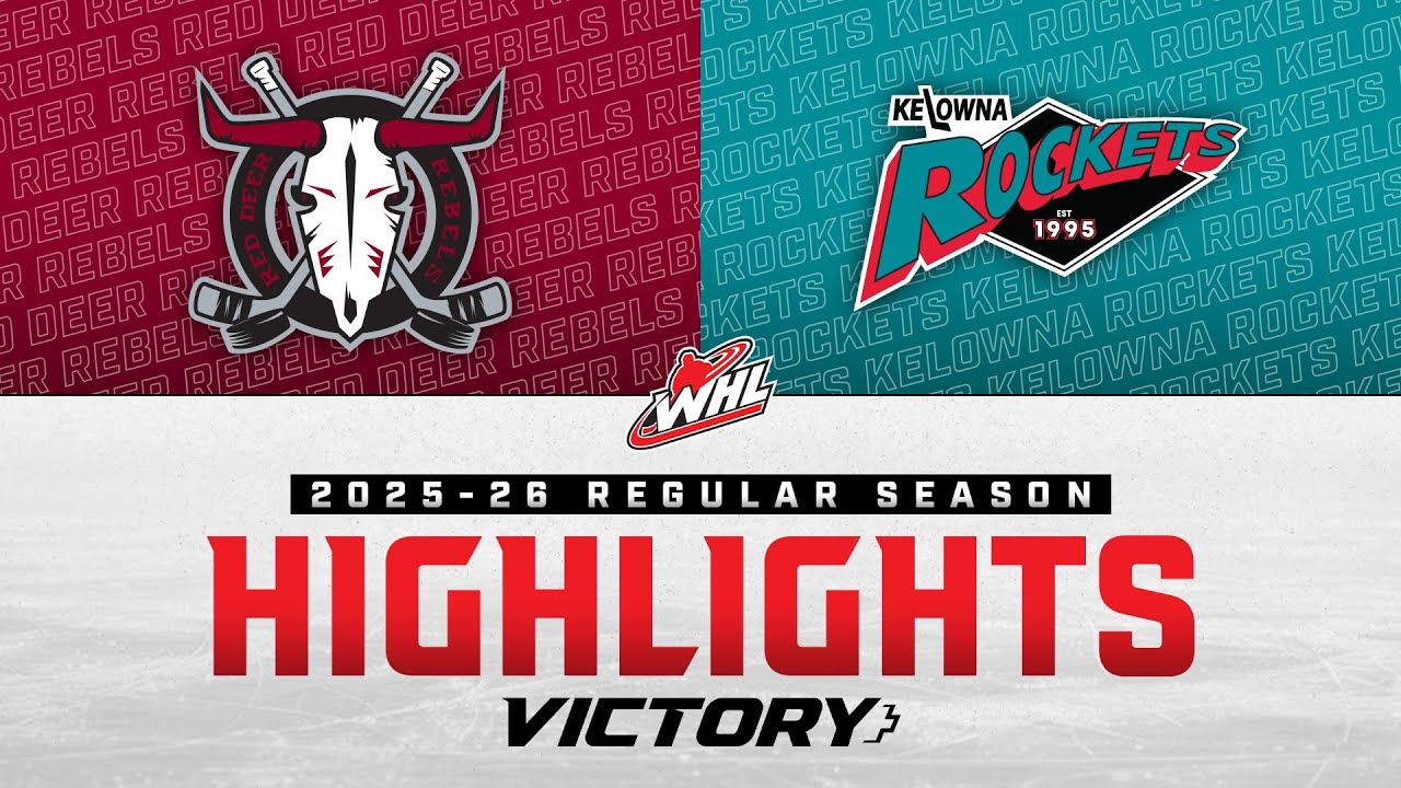 Матч Red Deer Rebels против Kelowna Rockets 27 января | Обзор матчей WHL 2025-26