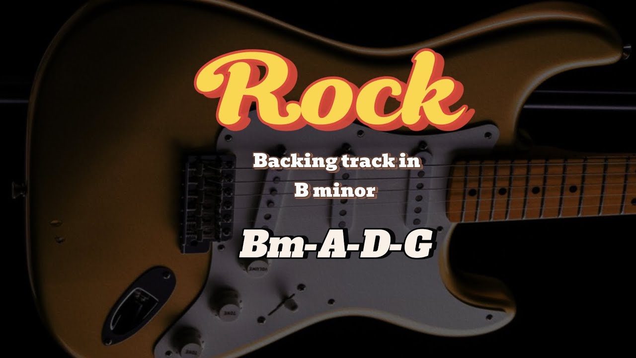 Rock guitar backing track in B minor | 101 BPM | Guitar backing track 