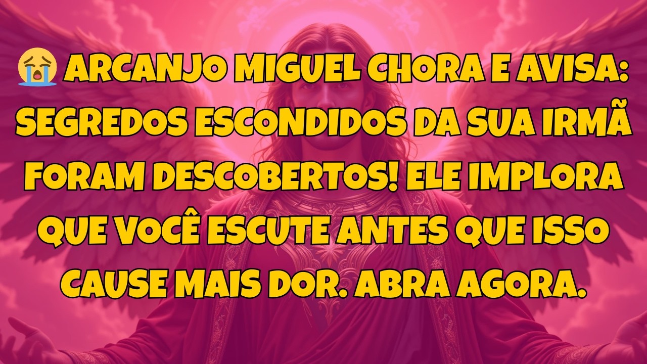 😭 ARCANJO MIGUEL CHORA E AVISA: SEGREDOS ESCONDIDOS DA SUA IRMÃ FORAM...