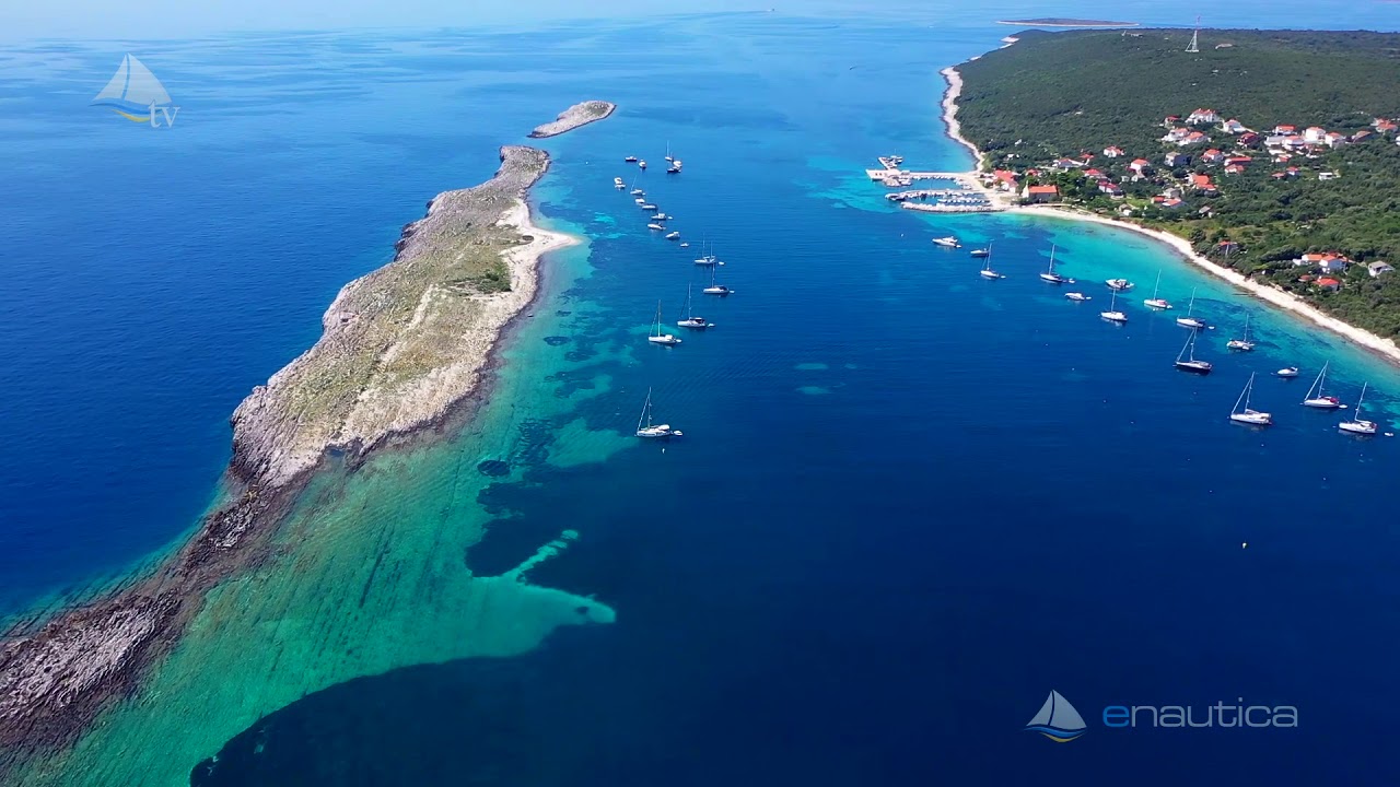 Sidrišče Masarine, otok Premuda (Hrvaška) - Posnetek iz zraka