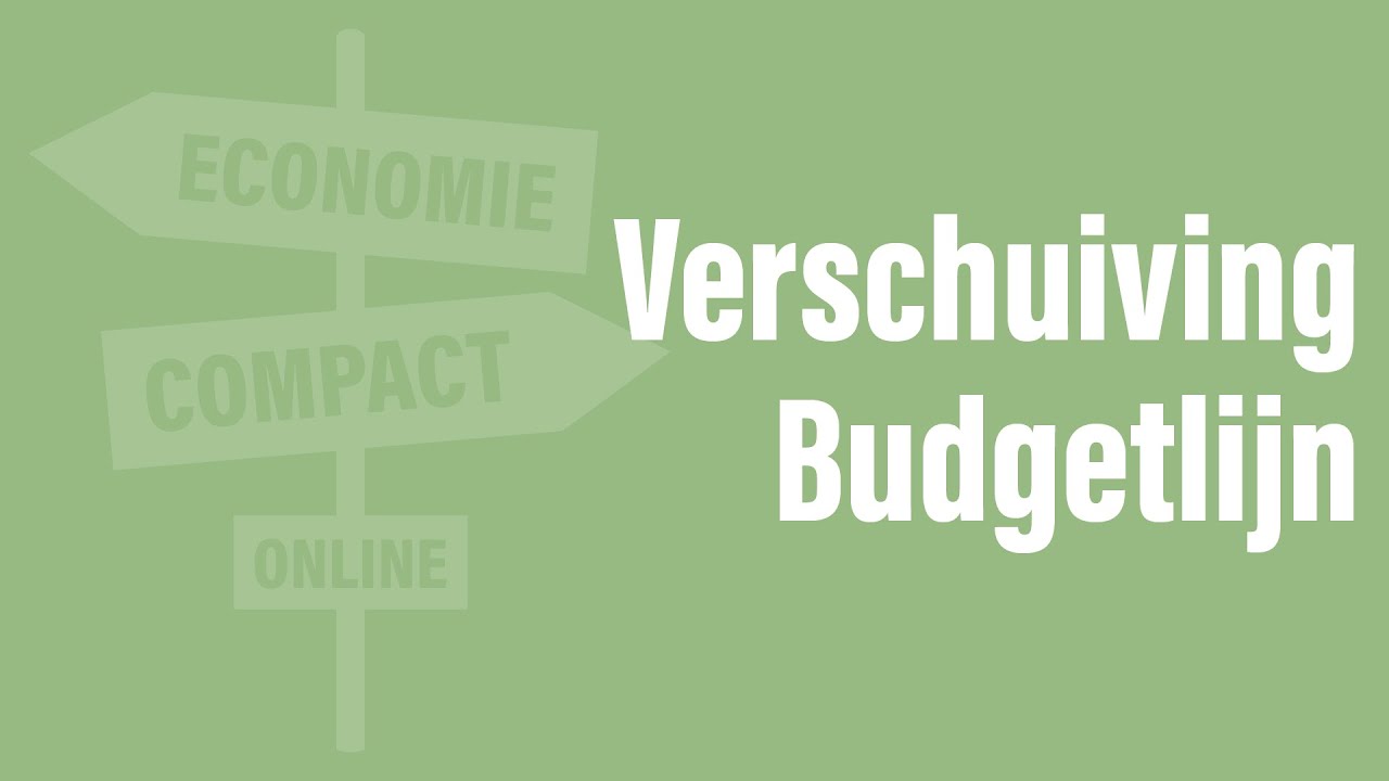 Verschuiving budgetlijn