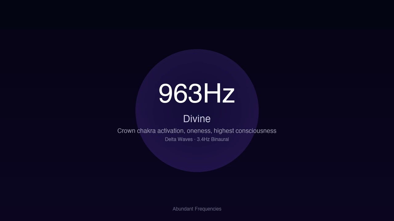 963 Hz + Delta Waves — 90 Min Deep Transcendence & Spiritual Awakening