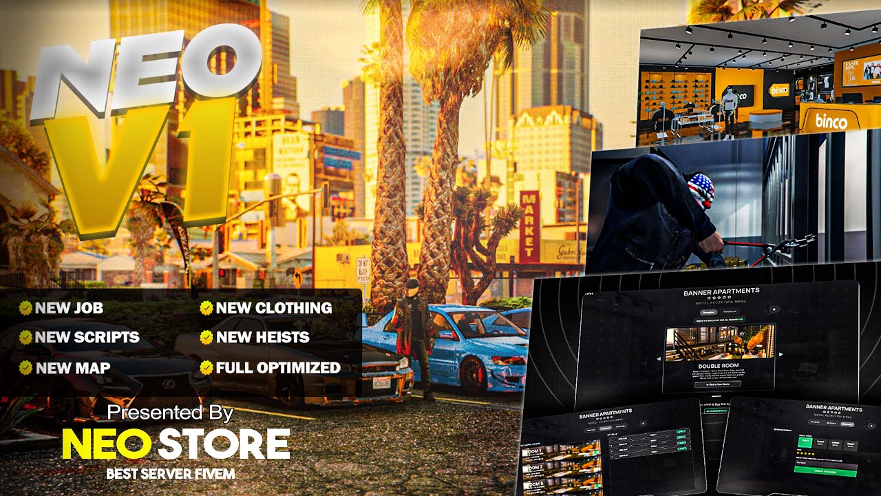 Neo Store V1 | The most advanced and realistic server on FIVEM | for sell
