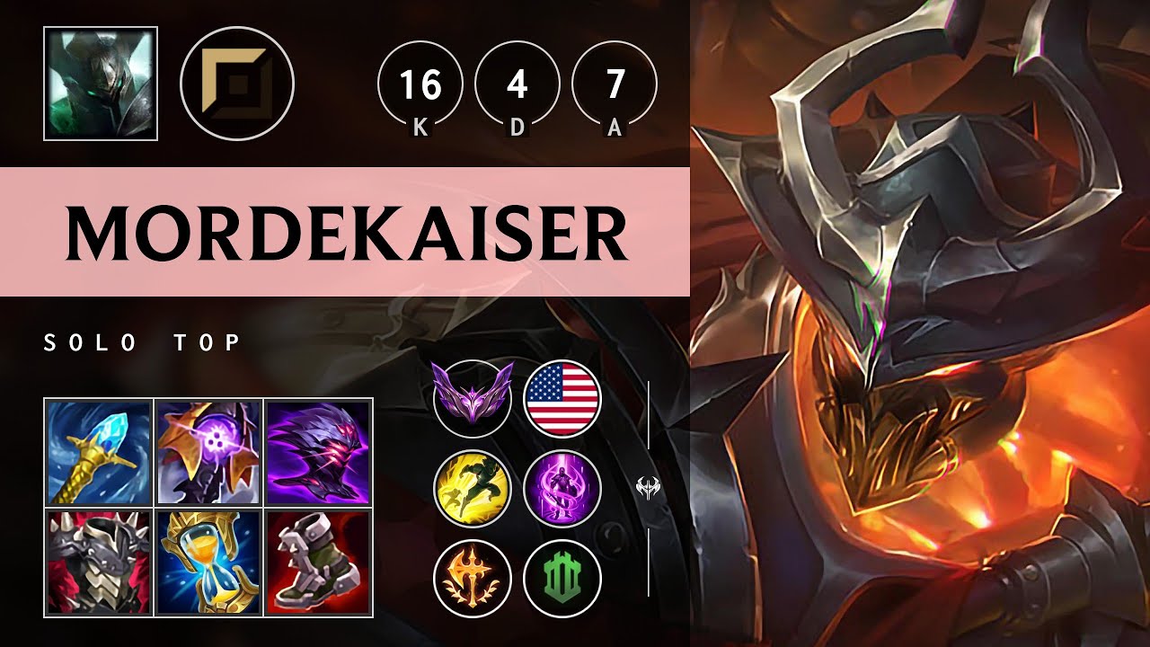 Mordekaiser Top vs Aatrox: Legendary - NA Master Patch 14.20