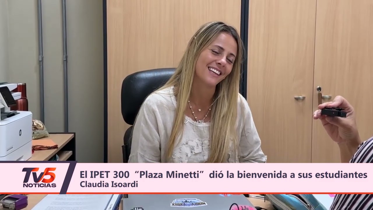 El IPET 300 “Plaza Minetti” dió la bienvenida a sus estudiantes