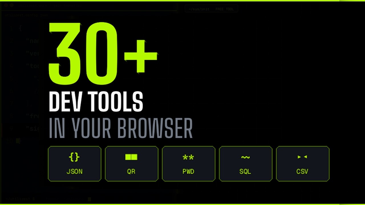 30+ Free Developer Tools That Run Entirely In Your Browser
