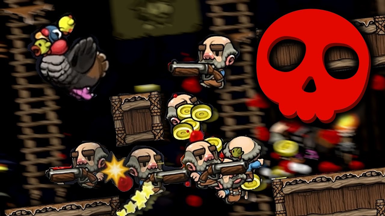 Spelunky 2 BUT SHOPKEEPERS
