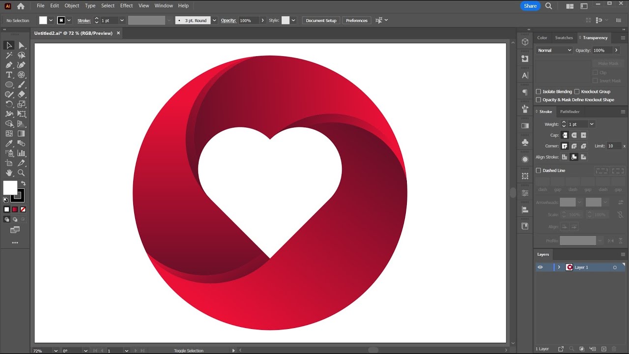 How to Create a Heart Logo in Adobe Illustrator