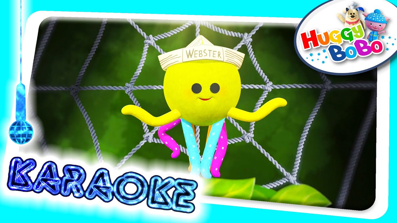 Itsy Bitsy Spider | Sing Along Karaoke | Nursery Rhymes | By HuggyBoBo