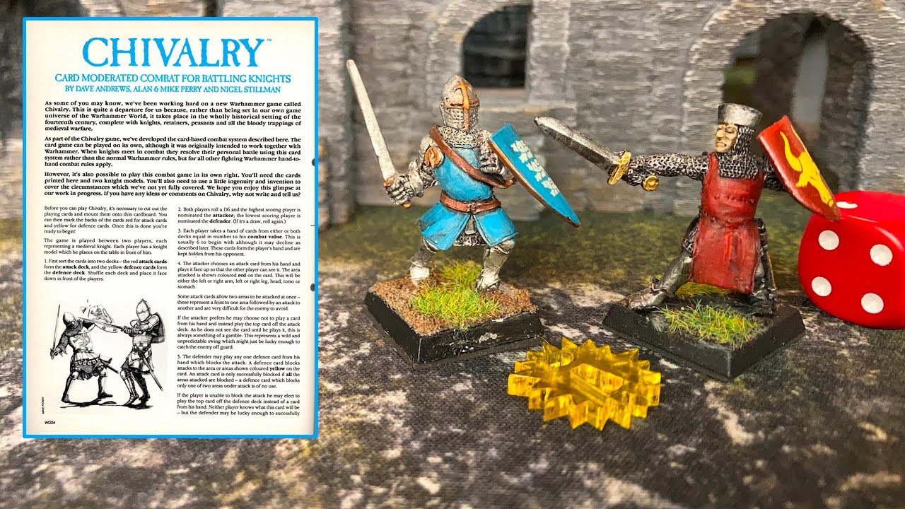 Warhammer Chivalry, the 1990 Knight Combat Game from Games Workshop