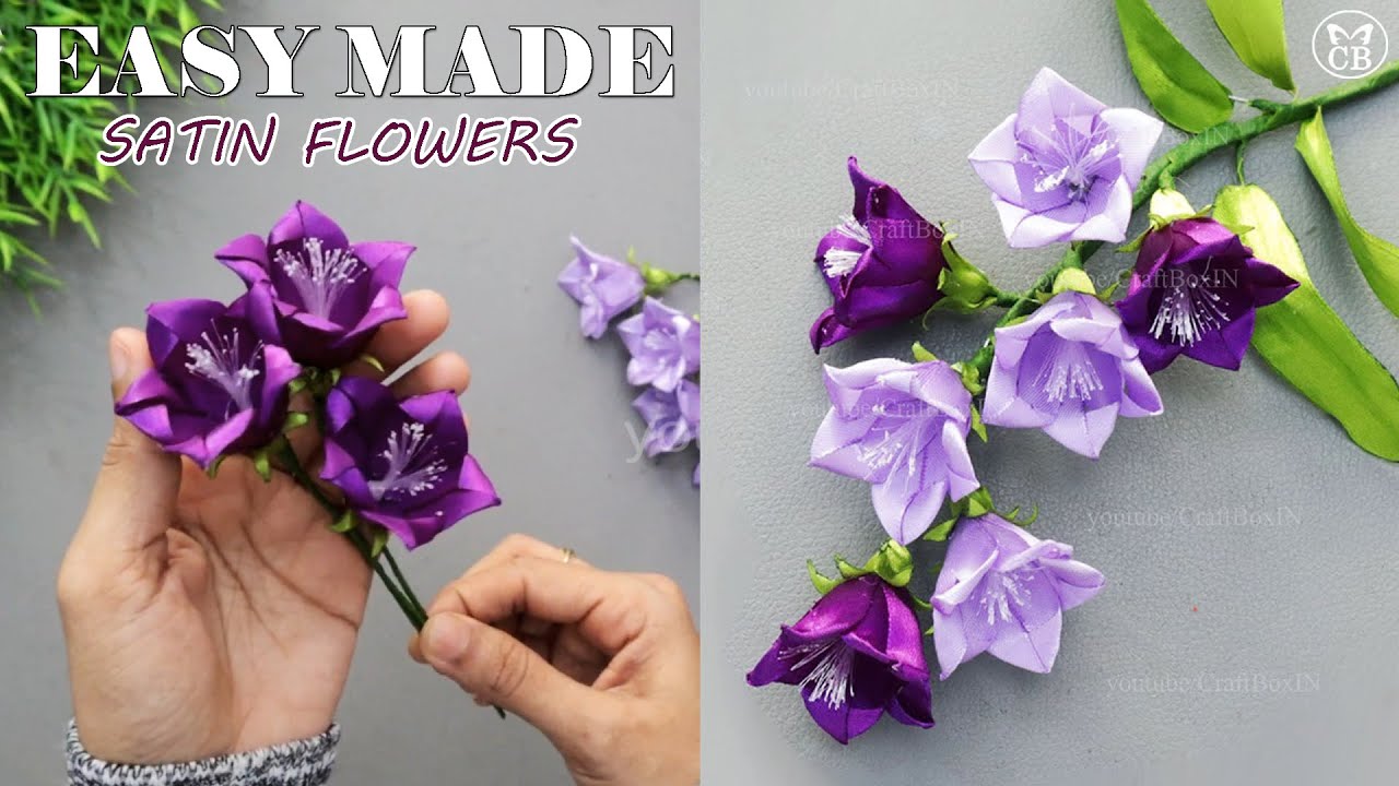 🌸 Create Beautiful Satin Ribbon Flowers FAST – Even Beginners Can Do It! 🎀 Reeds
