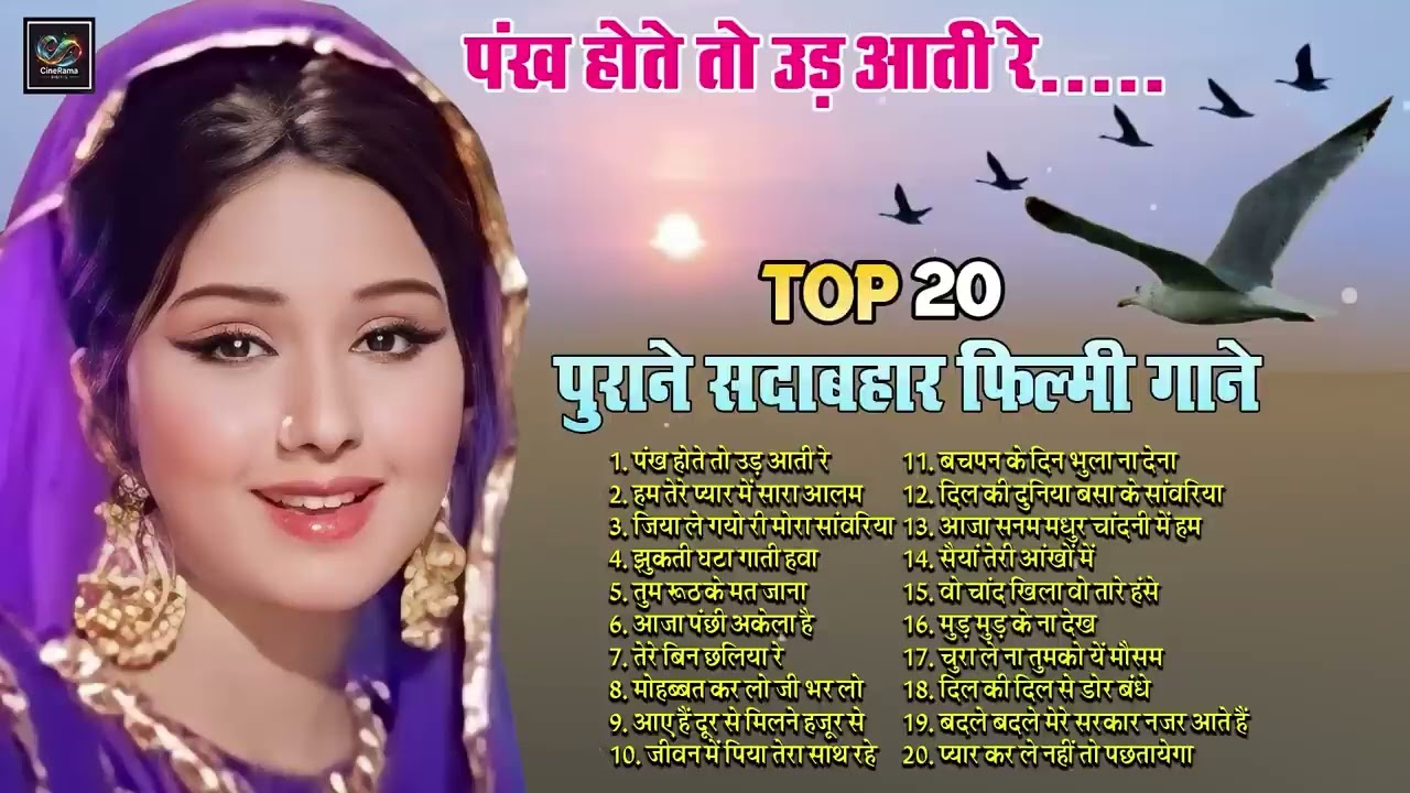 Top20 सदाबहार फ़िल्मी गाने |Old Is Gold   पंख होते तो उड़ आती रे  | हम तेरे प्यार में सारा आलम   Hits