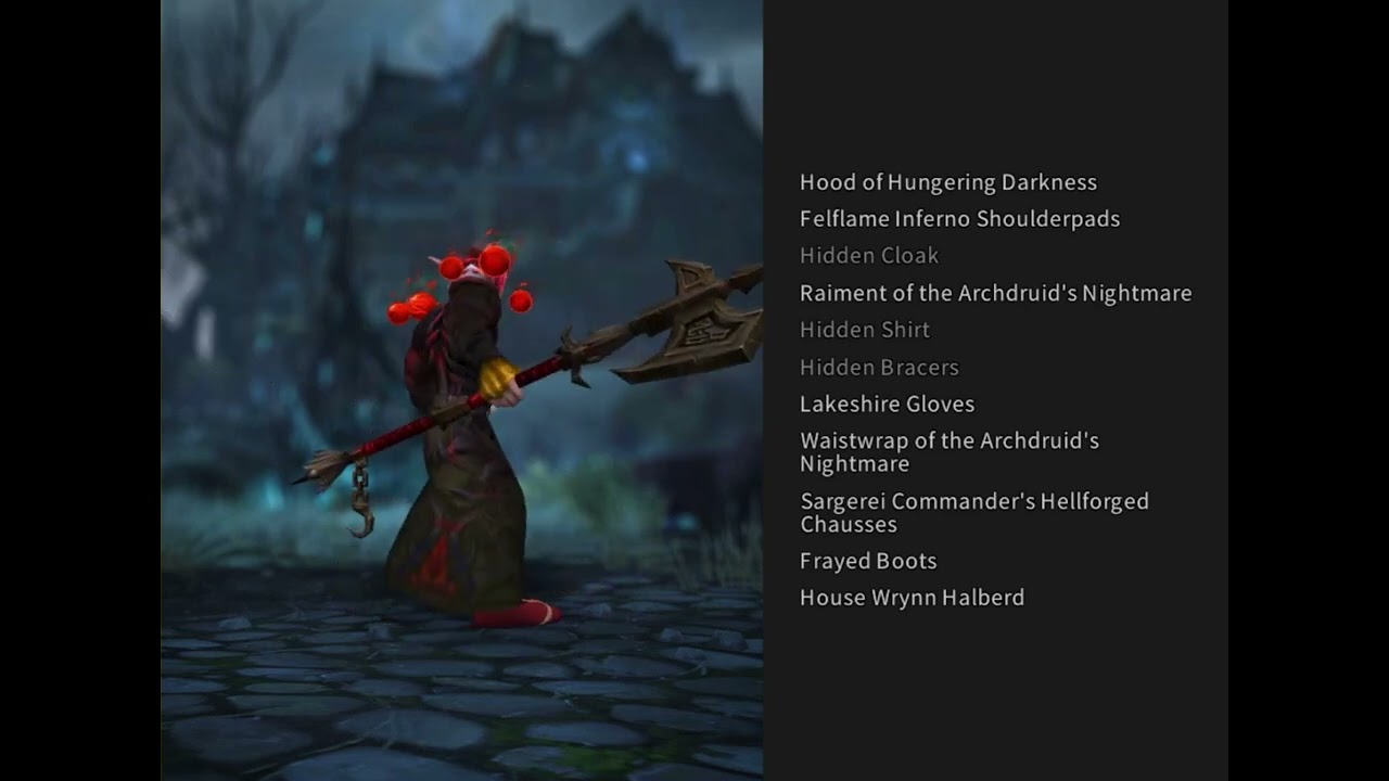 TOP 3 red transmogs World of Warcraft leather stack