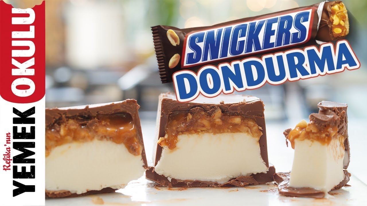 Snickers Dondurma (Challenge) Meydan Okuması | Evde Kolay ve Hızlı Snickers Tarifi