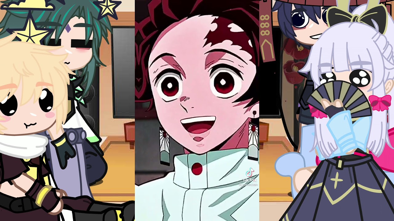 Some genshin characters react to demon slayer! || Not OG || ace에이스 || read desc || (1/4)