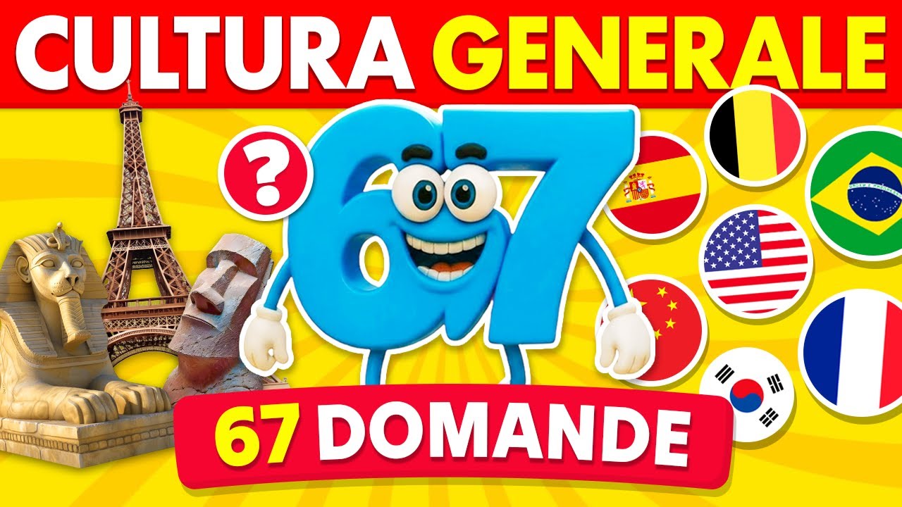 Quanto Ne Sai Di Cultura Generale? | Sfida da 67 domande 🤷‍♂️🧠