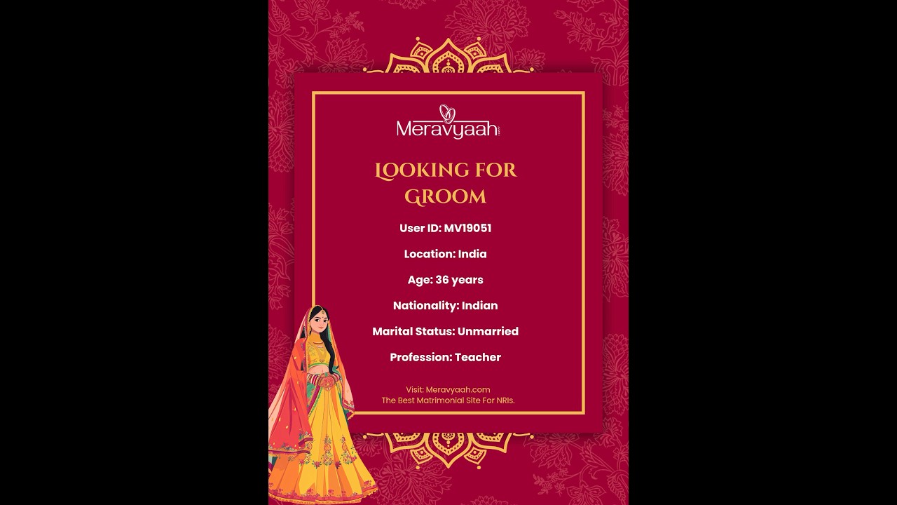 Looking for a Groom 💍#meravyaah #nri #matrimony #shaadi #marriage
