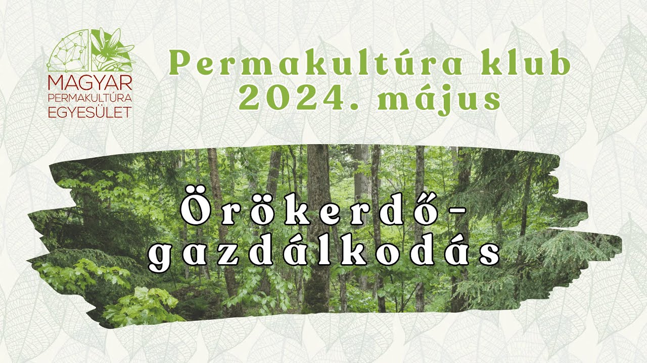 Permakultúra Klub-Örökerdő-gazdálkodás-vegyeskorú,elegyes erdők kialakítása a klímaváltozás jegyében