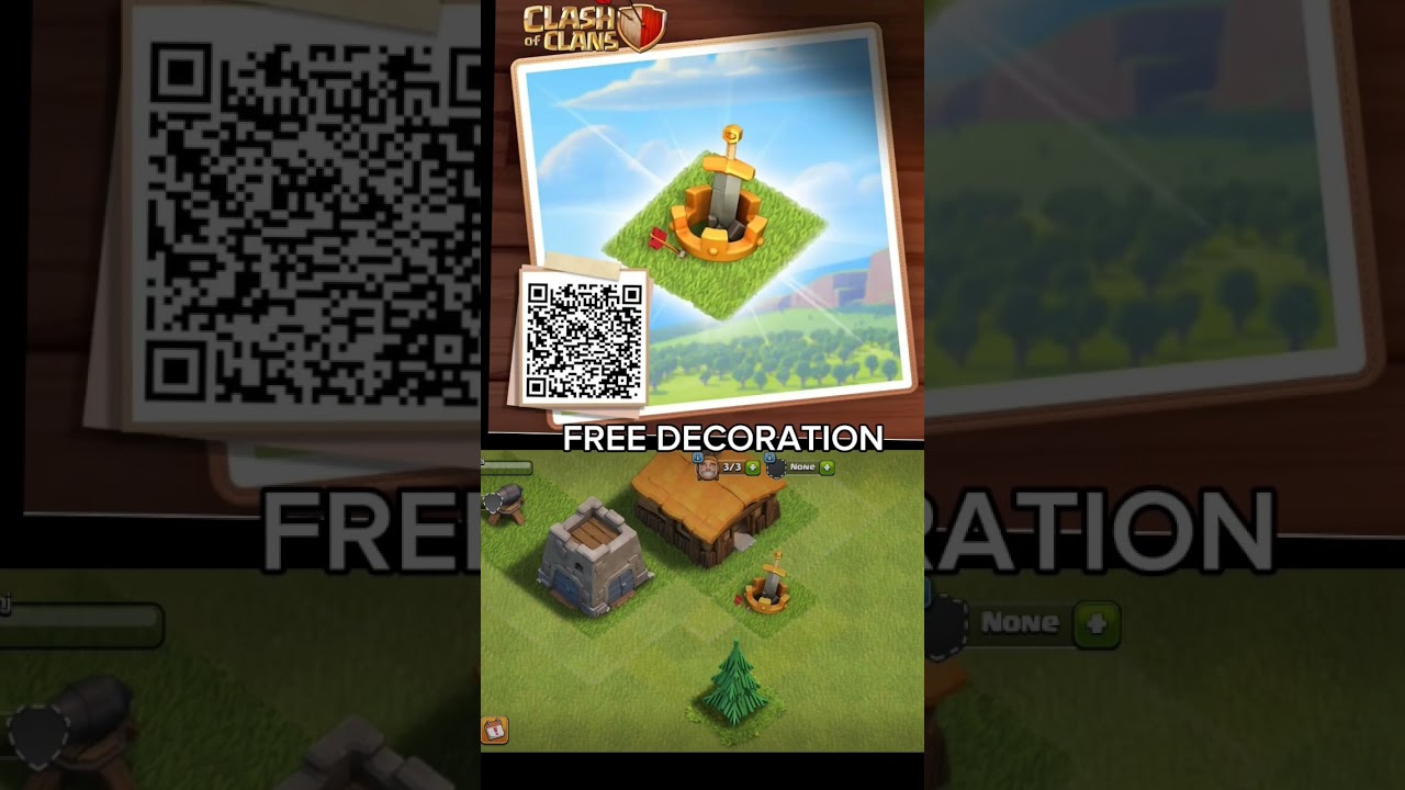 TH1 with free items. Claim it know #clashofclans #coc