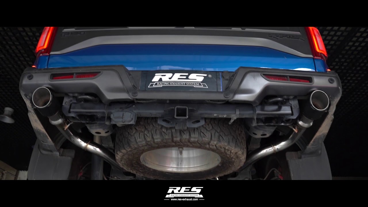 Ford Raptor RES Racing Exhaust Valvetronic Catback System With Gesture Control Sound Clips