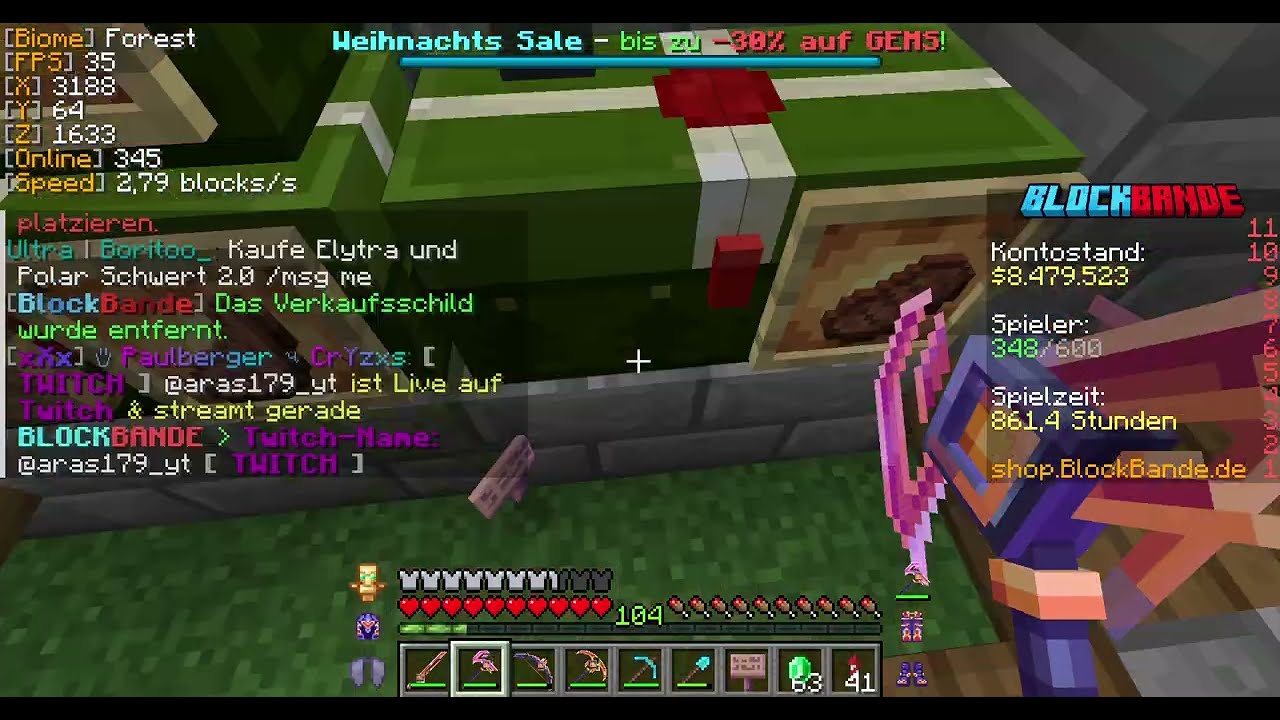 Ich spiele blockbande an Weihnachten🎁🎁🎄🎄💯