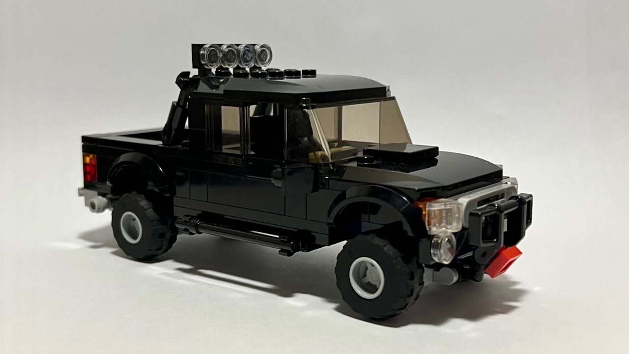 Lego Extended Cab Pickup Truck MOC + Instructions