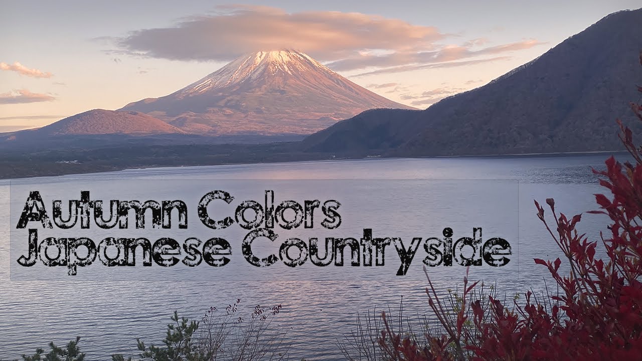 Flying over Japanese countryside | Autumn Colors