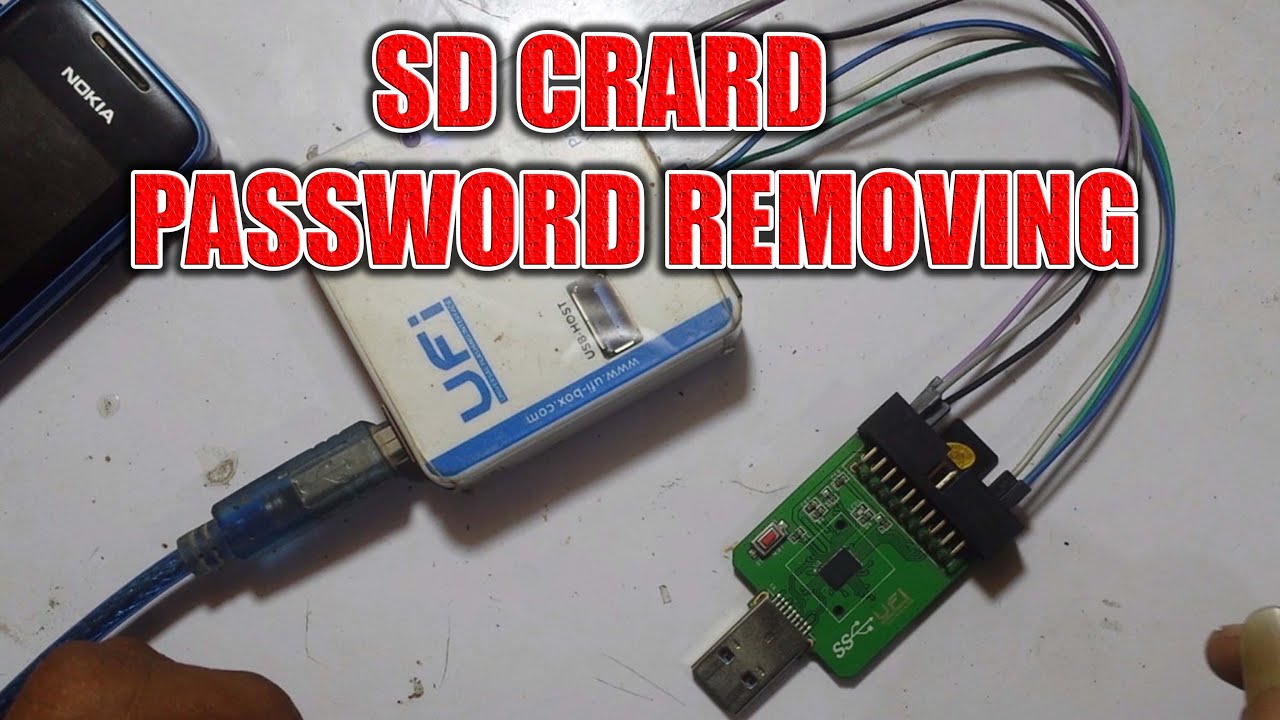 HOW TO REMOVE SD CARD PASSWORD VIA UFI BOX
