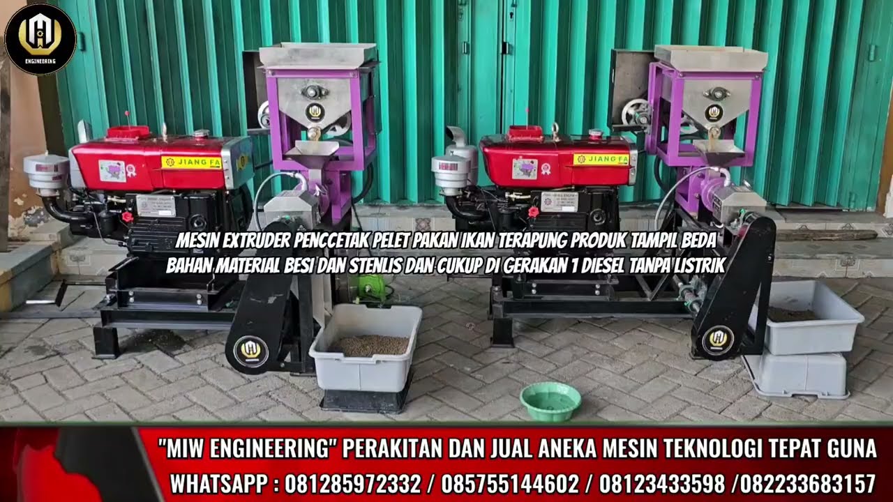 Terlaris..!!! Mesin Cetak Pelet Ikan Apung - Mesin Extruder Pencetak Pelet Apung Murah Kediri Papua