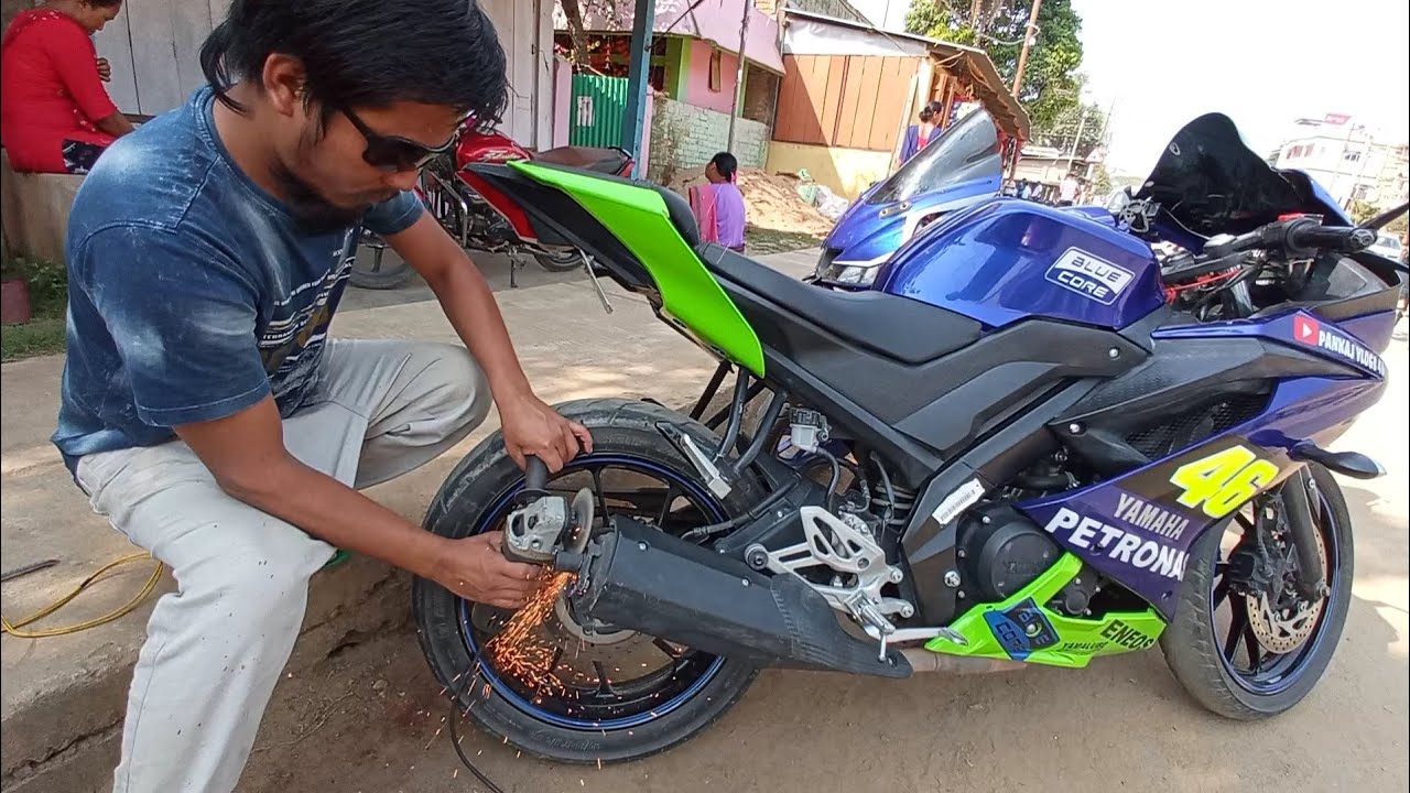 Finally Modified My V3 Stock Exhaust | On public Demand