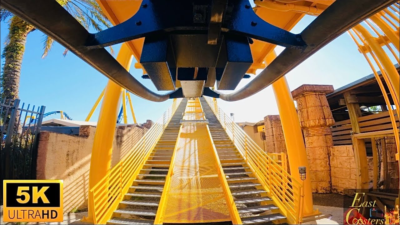 Montu POV 5K B&M Inverted Roller Coaster Busch Gardens Tampa Bay, FL