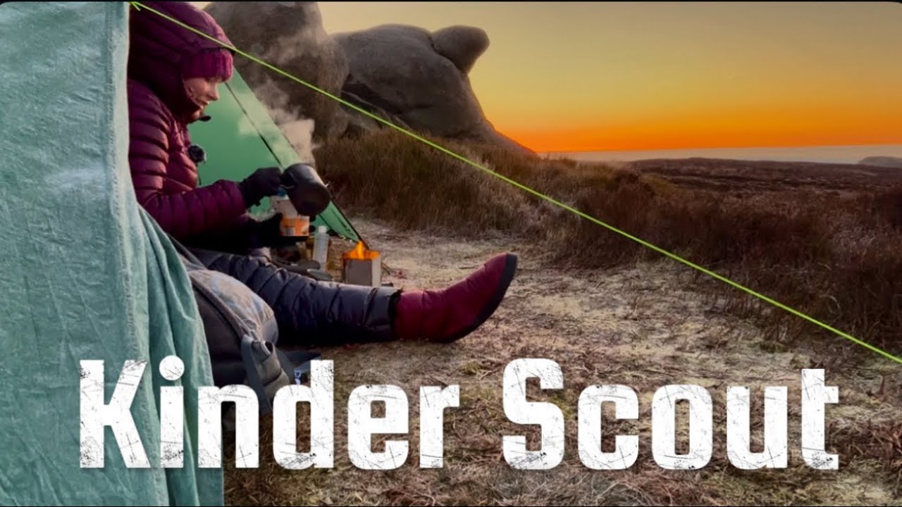 Solo Hiking The Kinder Scout Perimeter ~ Fire In The Sky 🌅