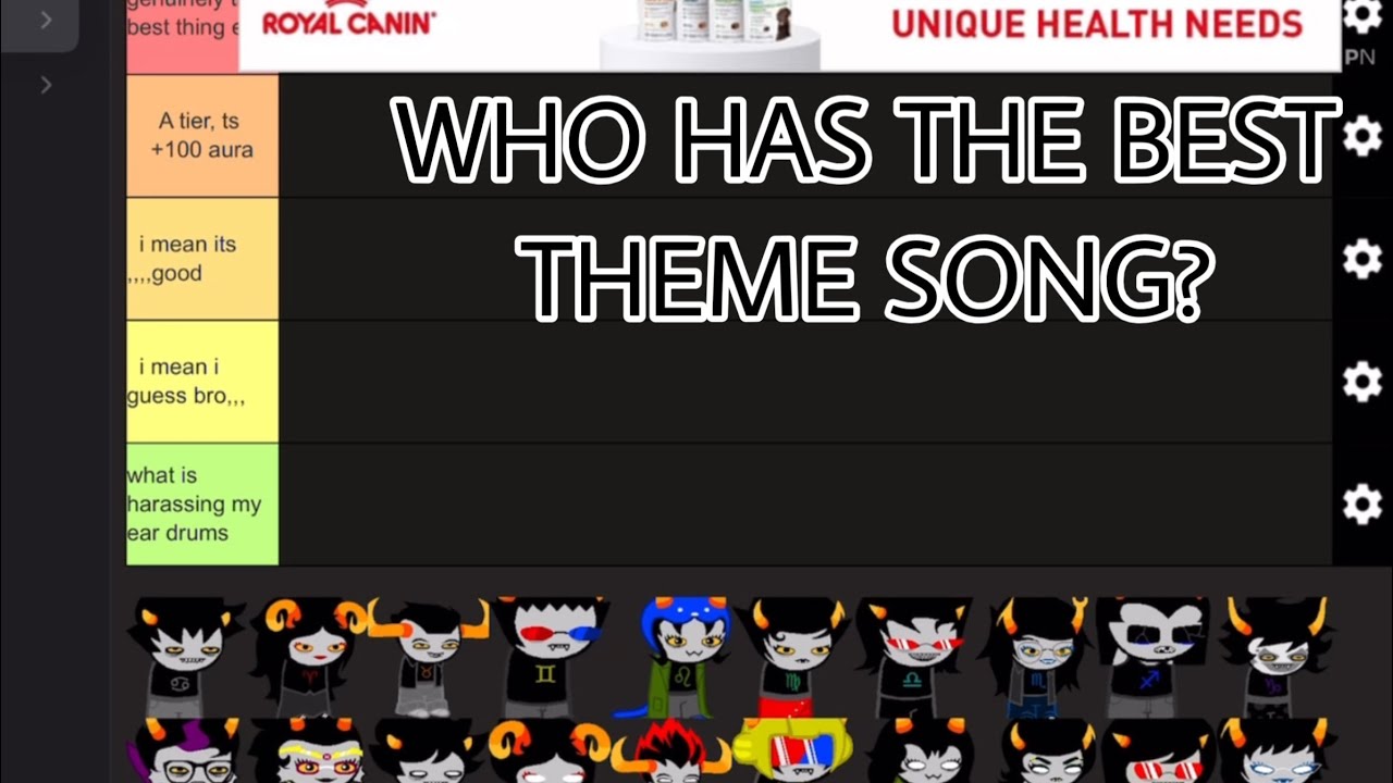 RANKING THE HOMESTUCK TROLLS THEME SONGS! (alphas and betas)