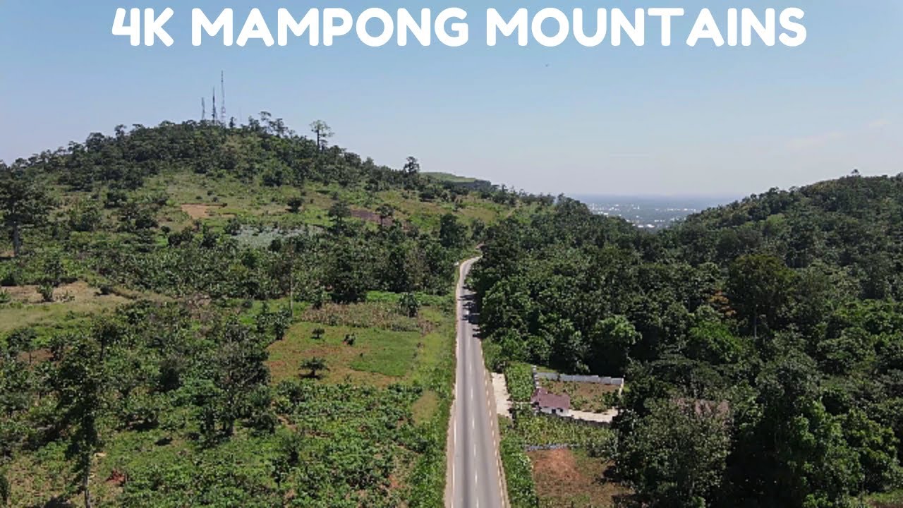4K Mampong Mountains Drone/Aerial View! in Ashanti Region of Ghana.