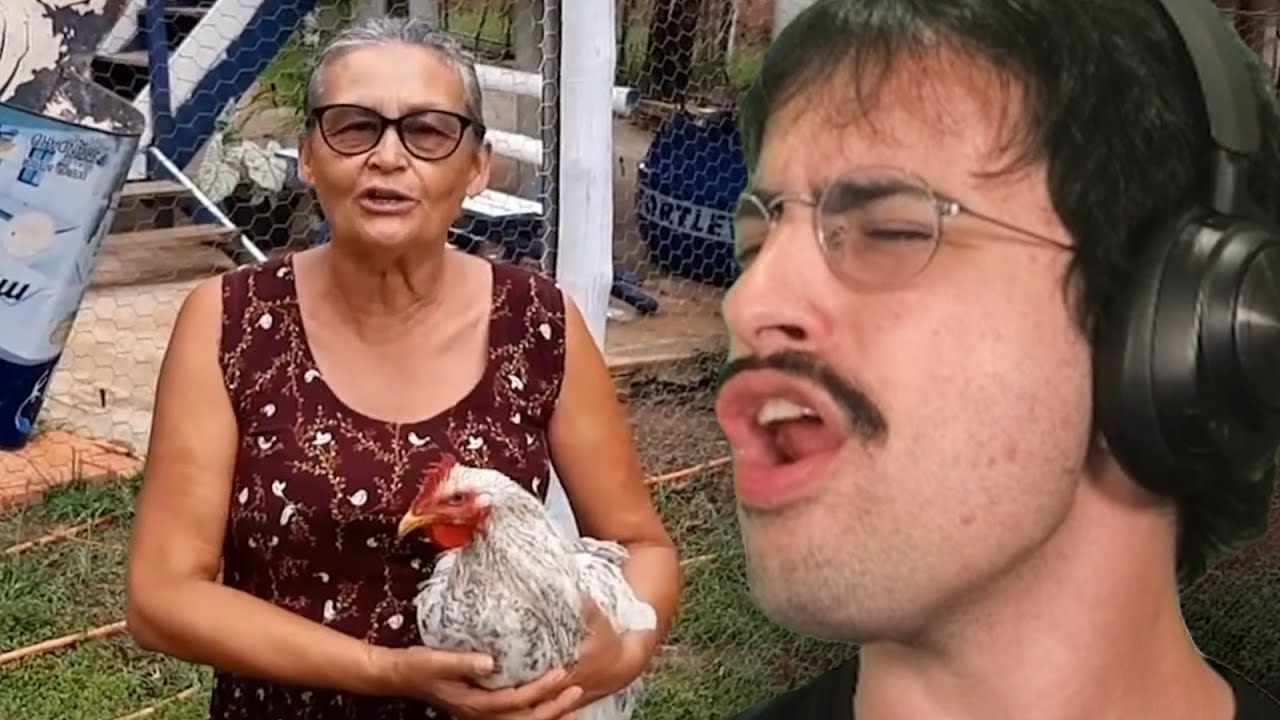 a velhinha que desvive galos