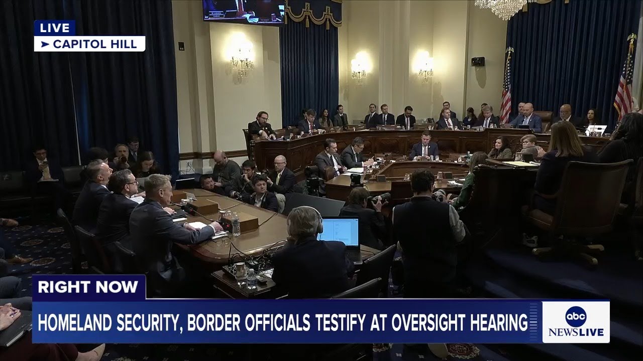LIVE: Homeland Security Immigrations and Customs officials testify at oversight hearing
