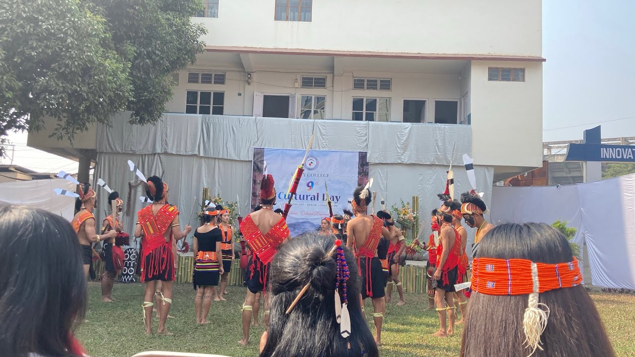 Yanpu Hangpu- A Konyak Folk dance presented by Konyak students of Unity College 🧡