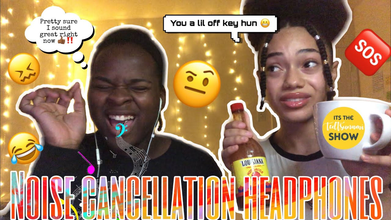 SINGING WITH NOISE CANCELLATION HEADPHONES CHALLENGE (with @yoitschelsealuv) HILARIOUS!!