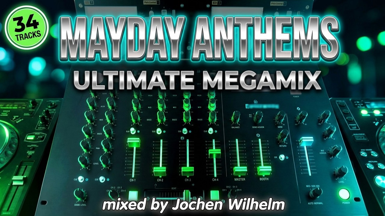Mayday Anthems - Ultimate Megamix (mixed by Jochen Wilhelm) (#TECHNO #ELECTRO) [34 Tracks]