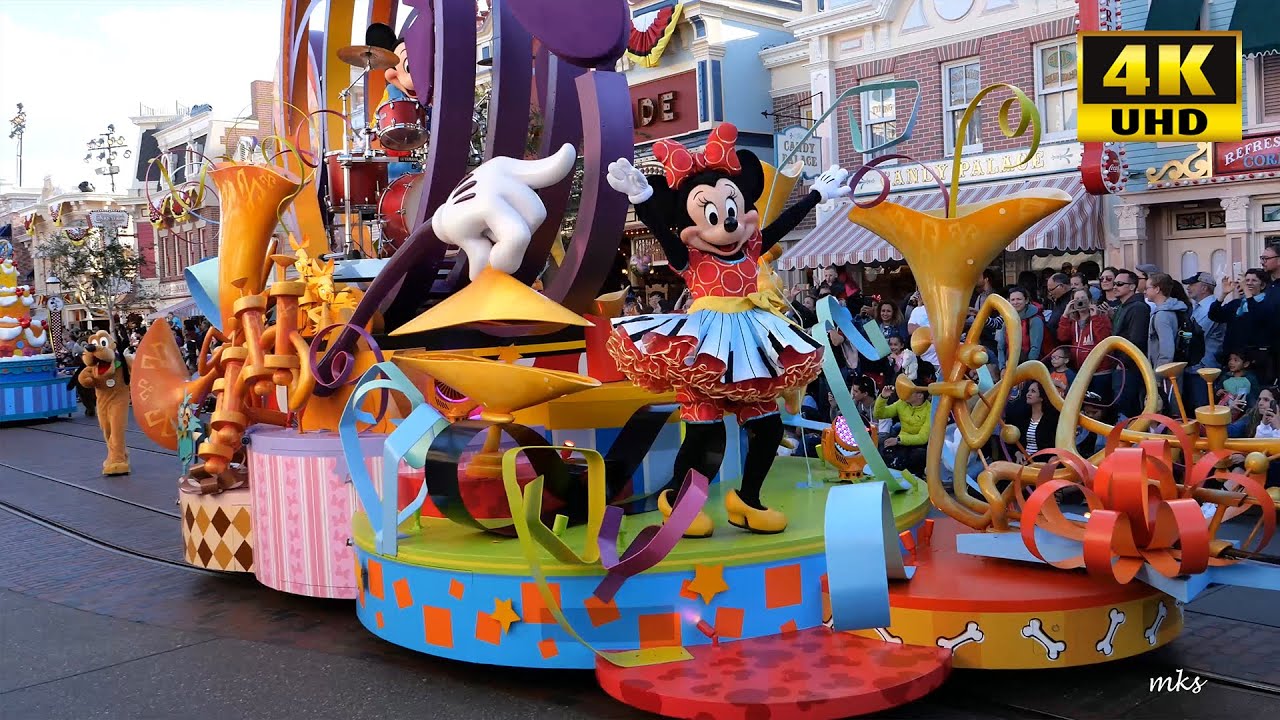Mickey's Soundsational Parade, Disneyland Park, L.A. 디즈니랜드 퍼레이드, 4K
