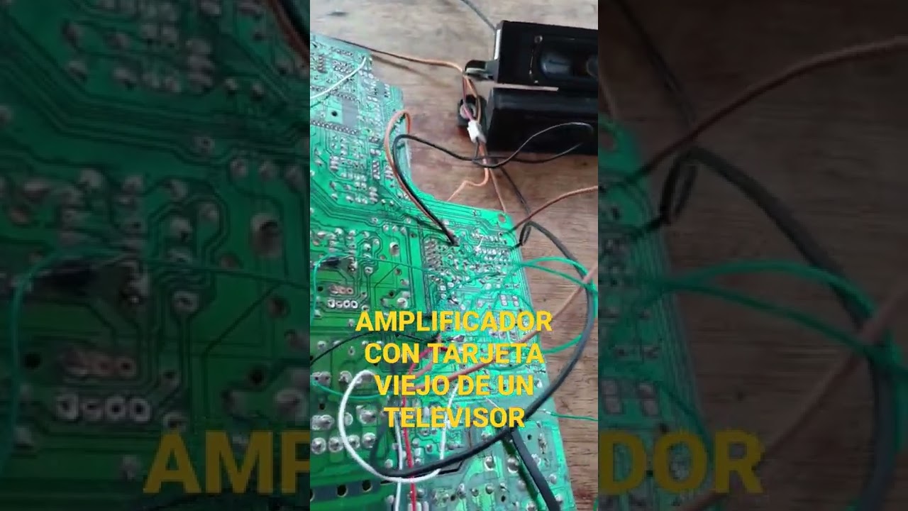 como hacer un AMPLIFICADOR con partes de un Televisor