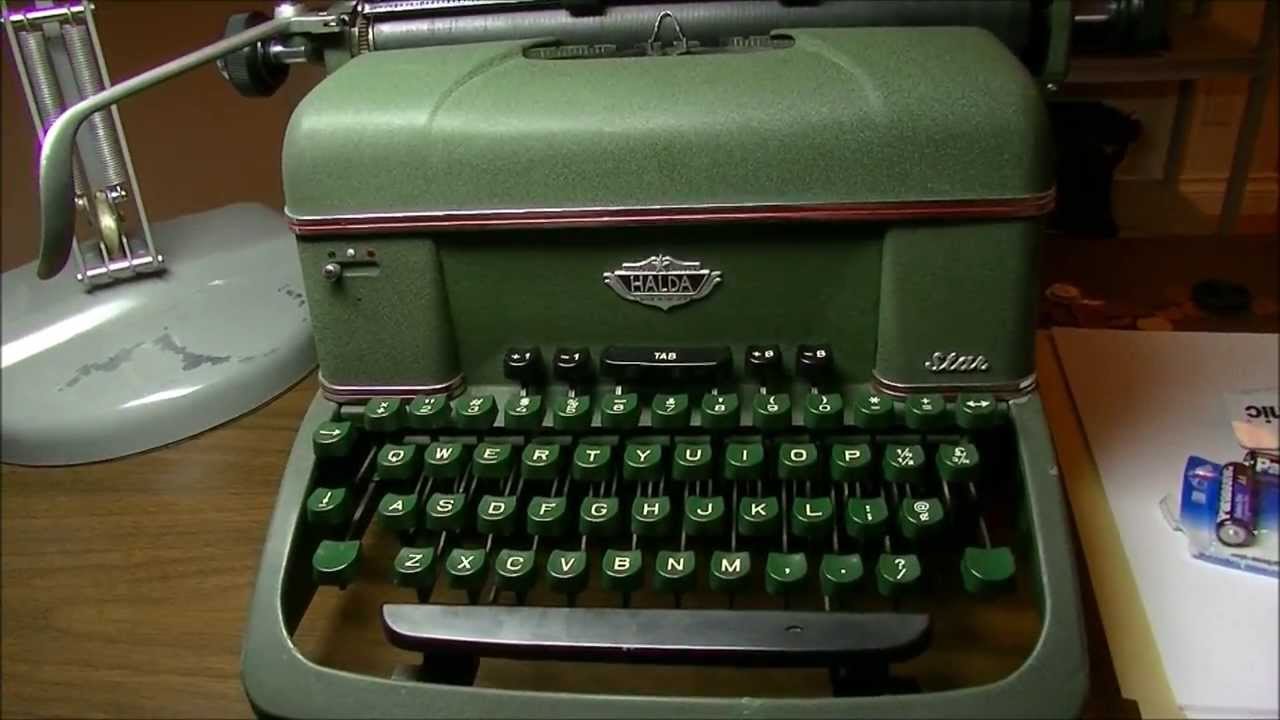 My 1955 Swedish-made Halda Star (Model 7) Desktop typewriter