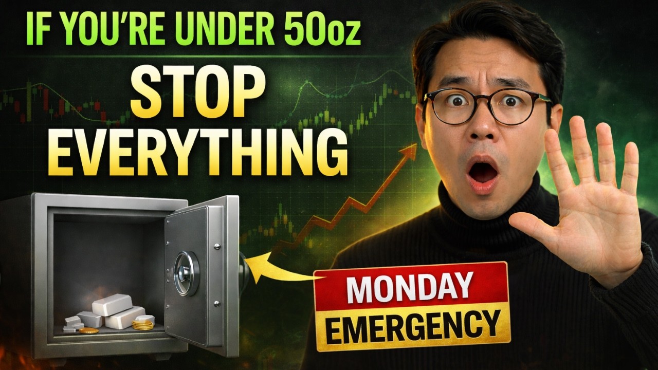 Stop EVERYTHING : IF YOU HOLD SILVER UNDER 50 oz Watch This (Monday Emergency)